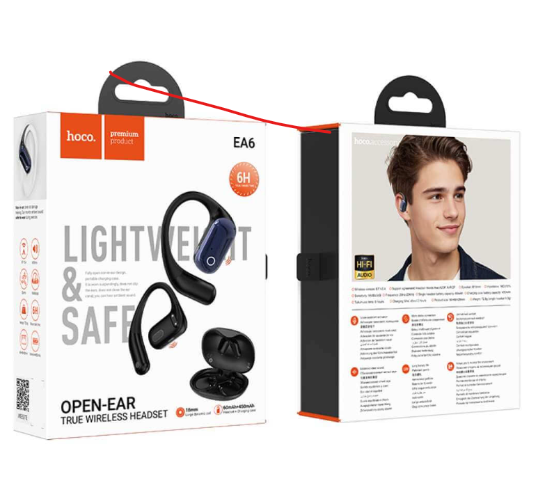 Hoco Open Ear Lightweight Wireless Headset Hoco Open Ear Lightweight Wireless Headset